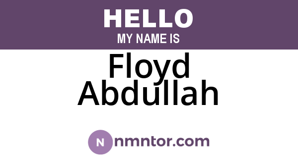 Floyd Abdullah