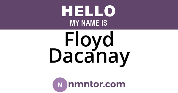 Floyd Dacanay