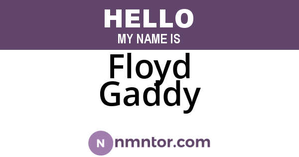Floyd Gaddy