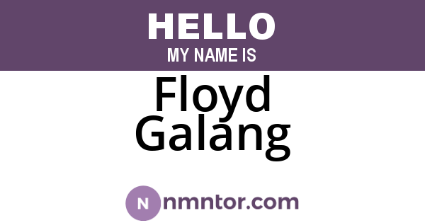 Floyd Galang