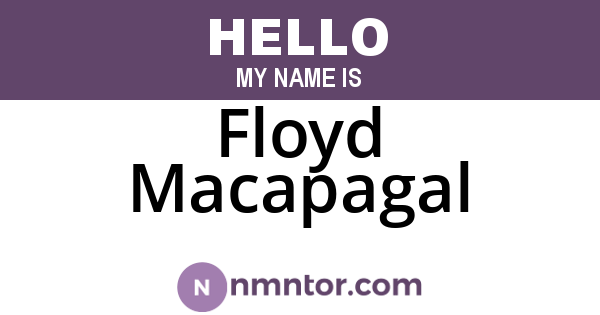 Floyd Macapagal