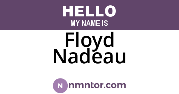 Floyd Nadeau