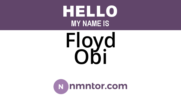 Floyd Obi