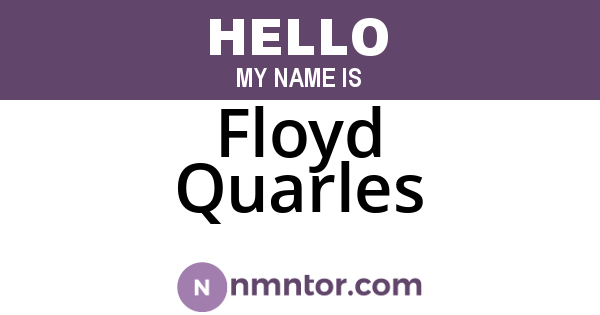 Floyd Quarles