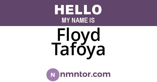 Floyd Tafoya