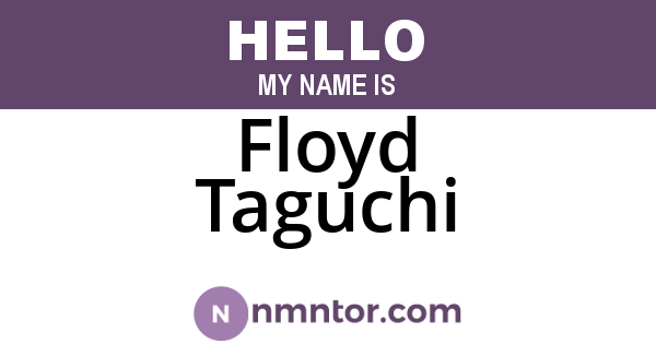 Floyd Taguchi