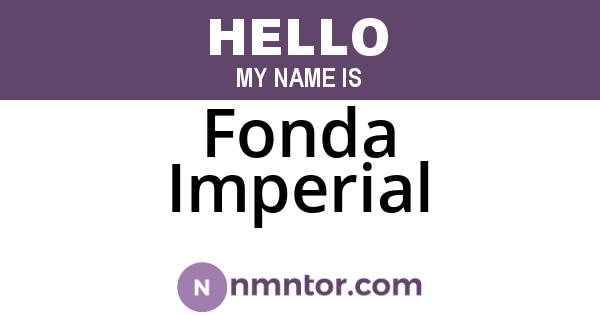 Fonda Imperial