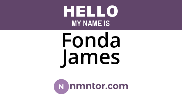 Fonda James