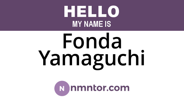 Fonda Yamaguchi