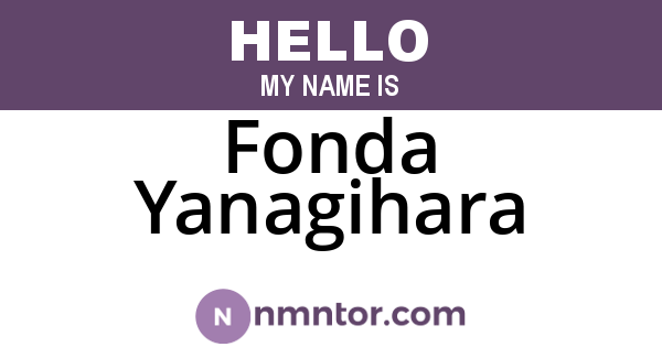 Fonda Yanagihara