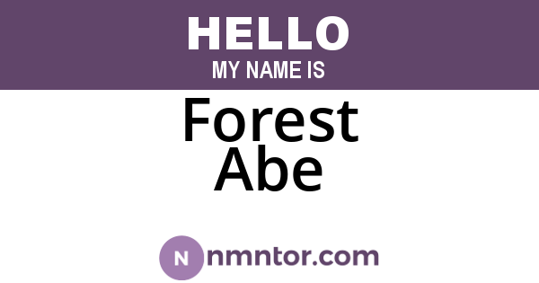 Forest Abe