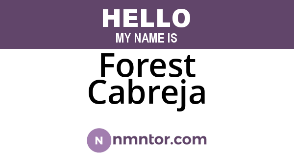 Forest Cabreja