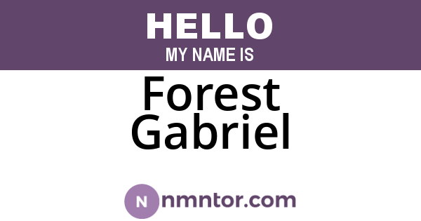 Forest Gabriel