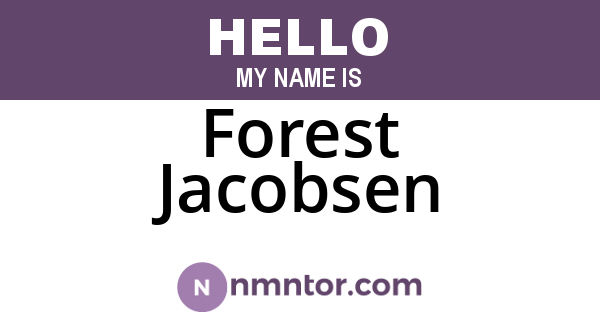Forest Jacobsen