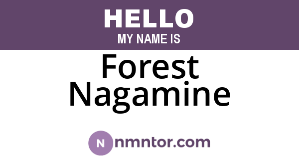 Forest Nagamine