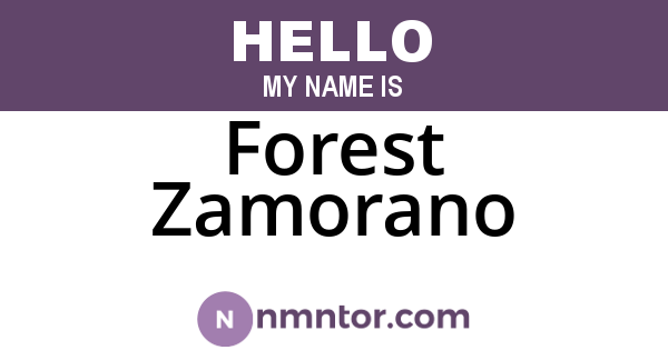 Forest Zamorano
