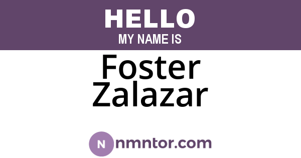 Foster Zalazar