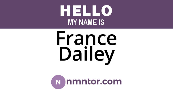 France Dailey