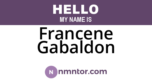 Francene Gabaldon