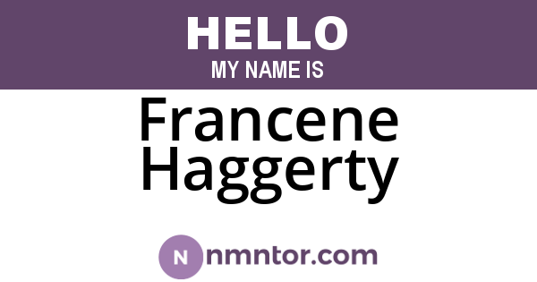 Francene Haggerty