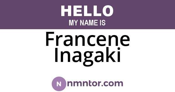 Francene Inagaki