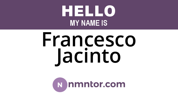 Francesco Jacinto