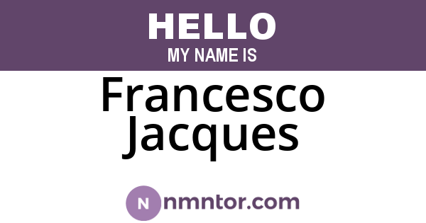 Francesco Jacques