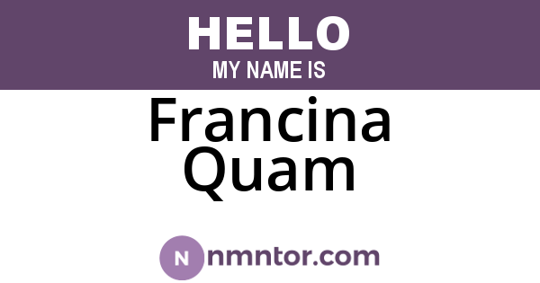 Francina Quam