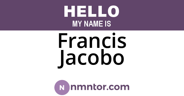 Francis Jacobo