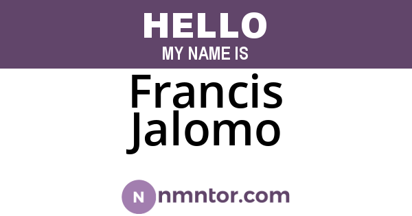 Francis Jalomo