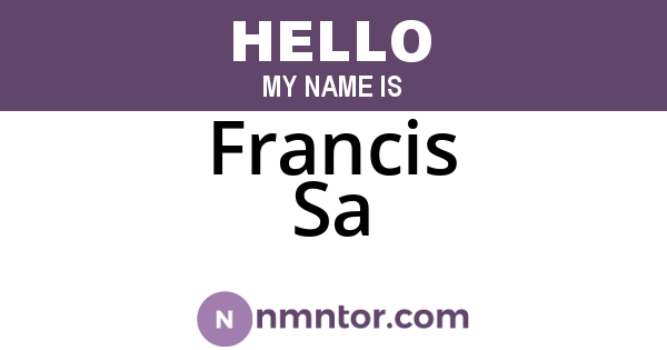Francis Sa