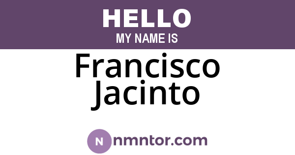 Francisco Jacinto