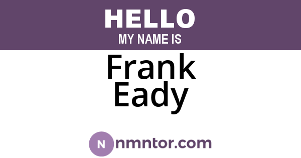 Frank Eady