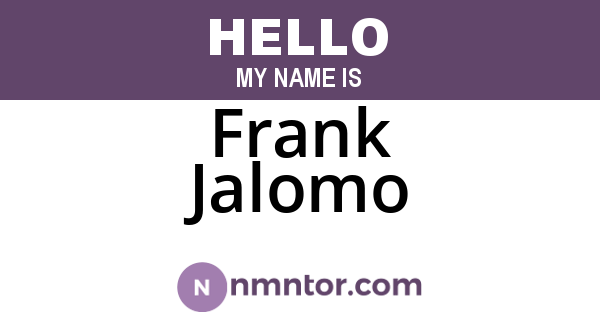 Frank Jalomo