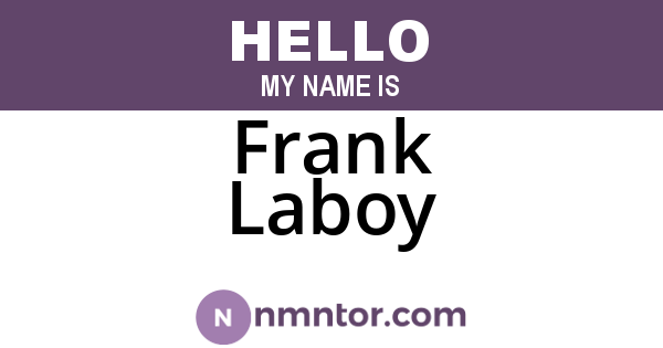 Frank Laboy