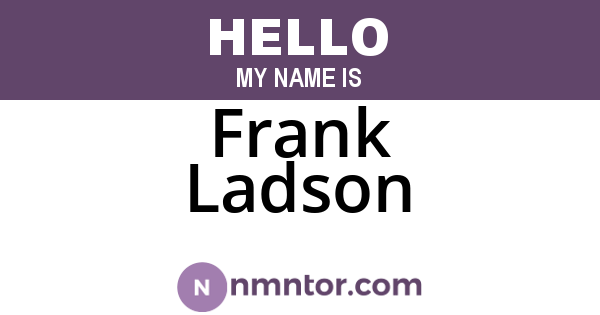 Frank Ladson