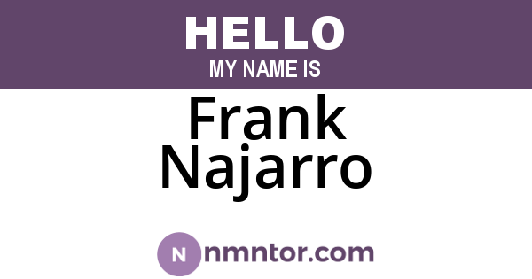 Frank Najarro