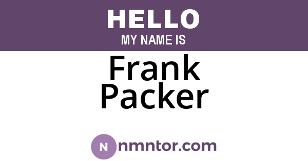 Frank Packer