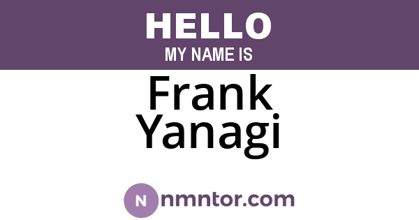 Frank Yanagi