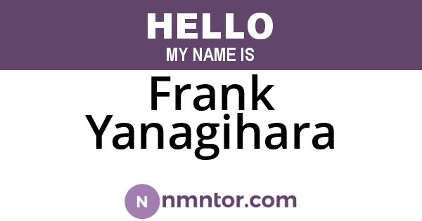 Frank Yanagihara