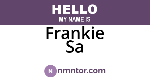 Frankie Sa