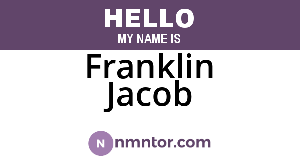 Franklin Jacob