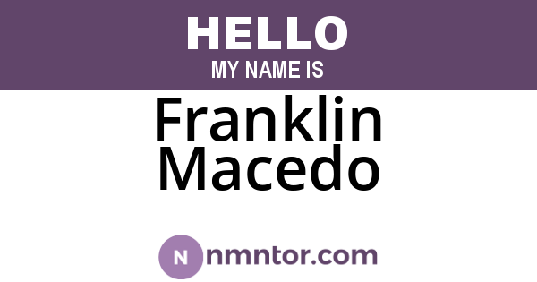 Franklin Macedo