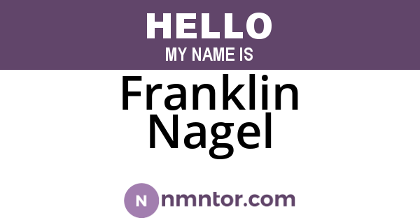 Franklin Nagel