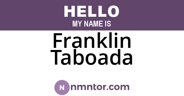 Franklin Taboada