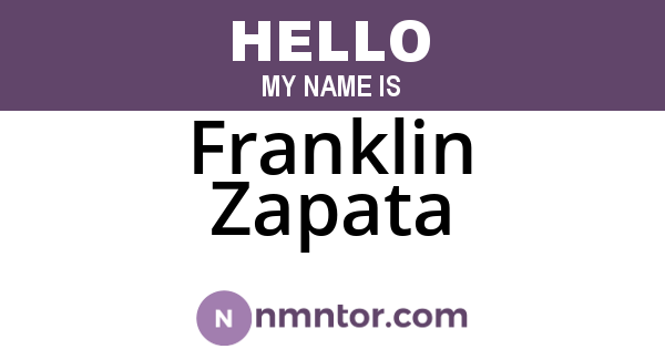 Franklin Zapata
