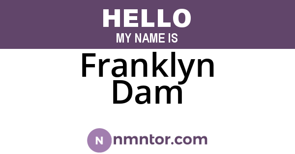 Franklyn Dam