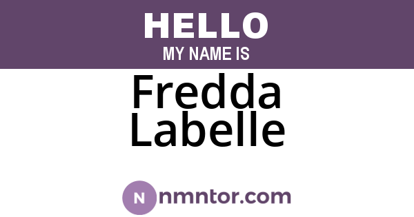Fredda Labelle