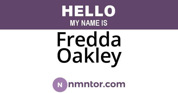Fredda Oakley