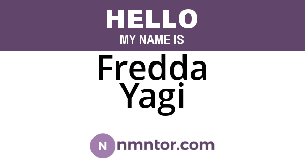 Fredda Yagi